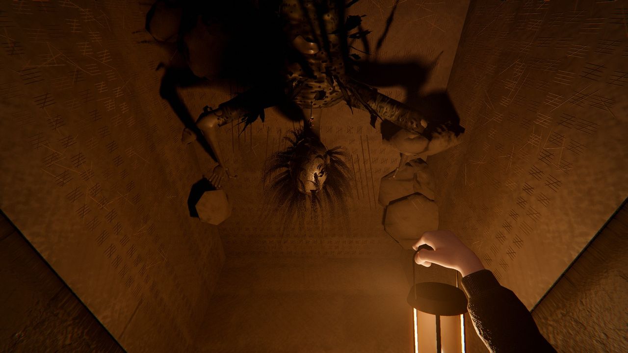 A figure in the flooded tunnels under the street