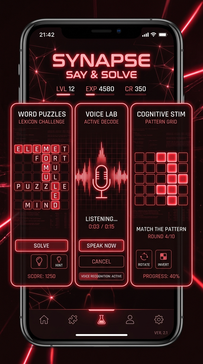 Say & Solve SYNAPSE Mobile Screenshot 1